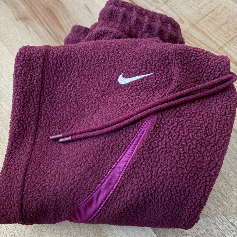 Nike Maroon Fleece Joggers